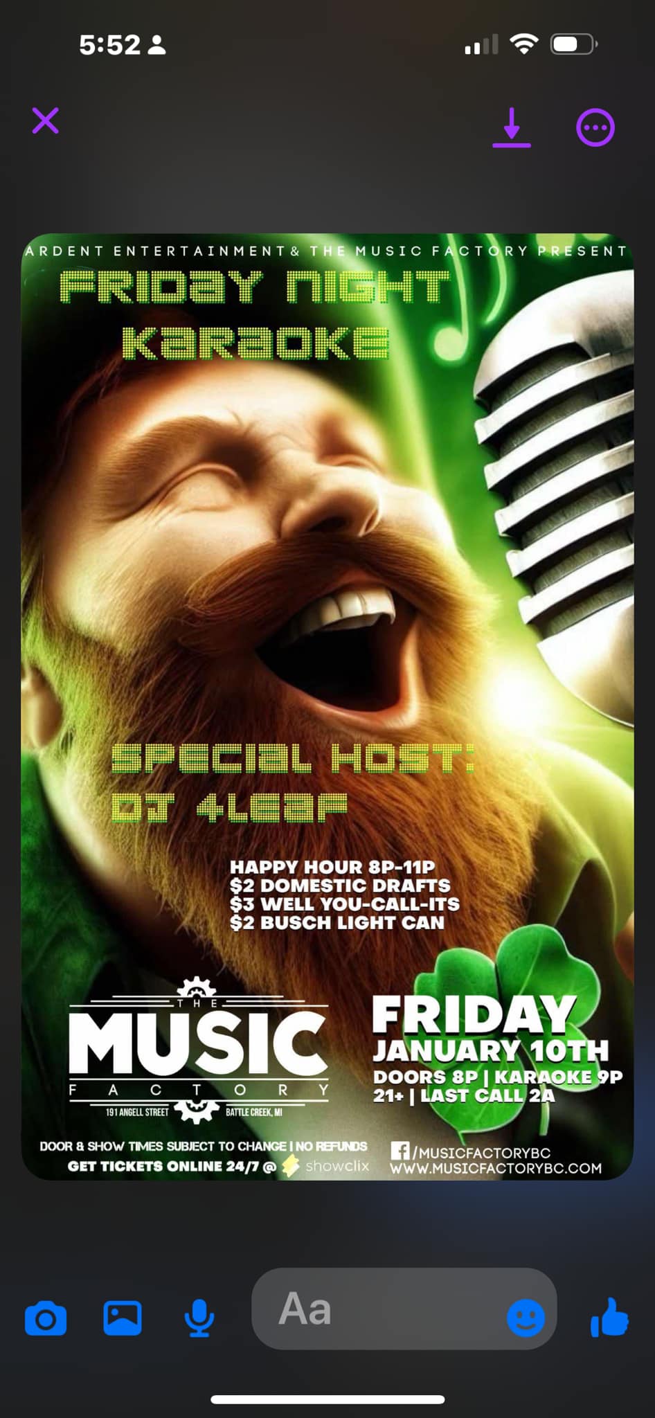 Friday Night Karaoke at The Music Factory!